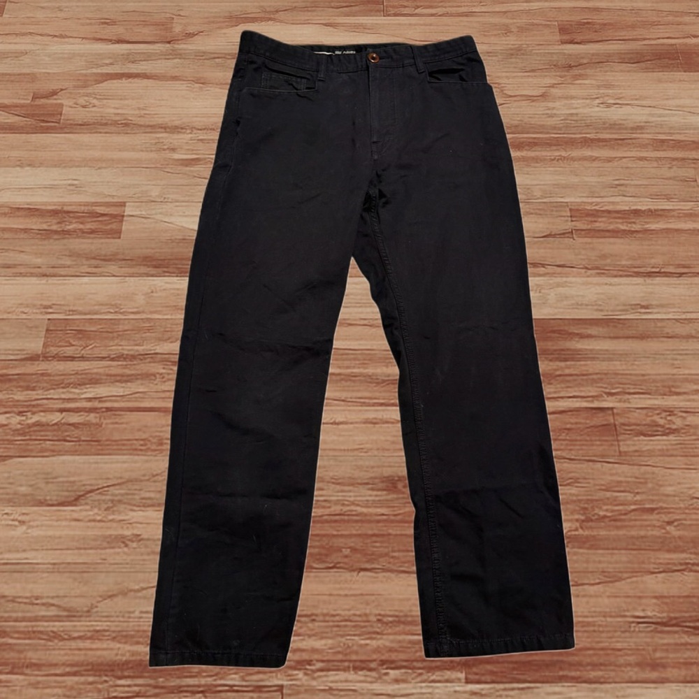 Marks & Spencer Autograph Slim Fit Straight Leg Mens Dark Black Jeans